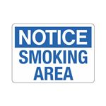 Notice Smoking Area Sign